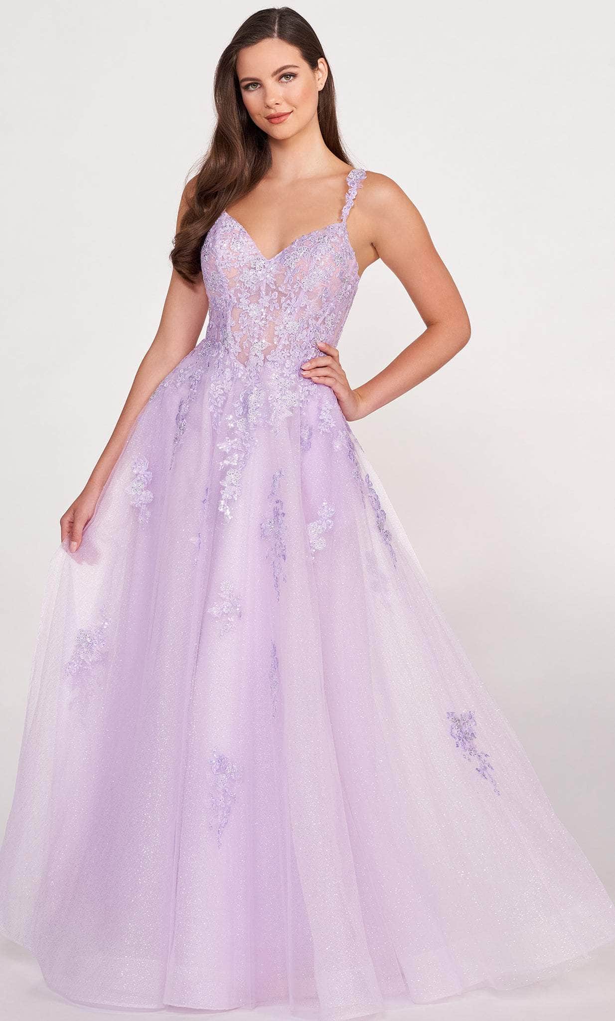 Ellie Wilde EW34098 - Sweetheart Floral Lace Ballgown Ball Gowns