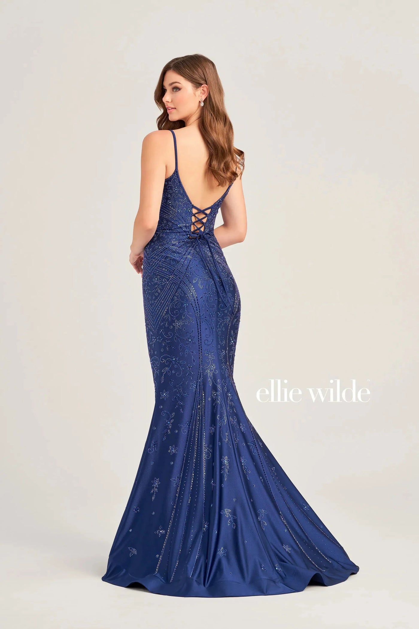 Ellie Wilde EW35002 - Fitted Embellished Evening Dress