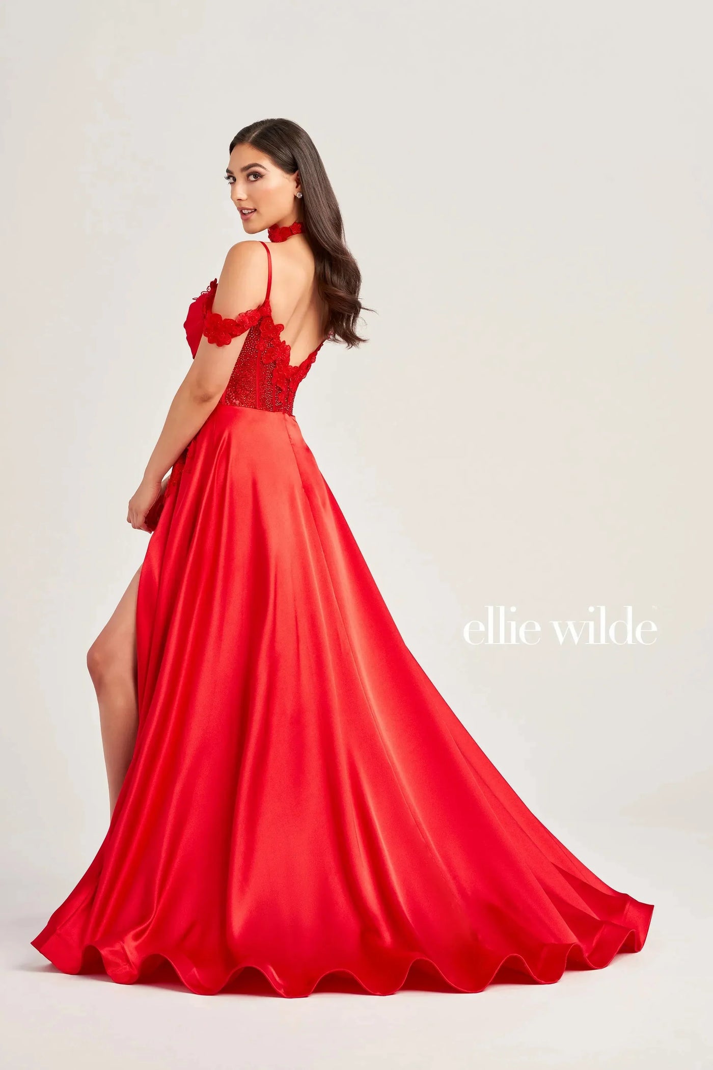 Ellie Wilde EW35029 - Lace Applique A-Line Gown