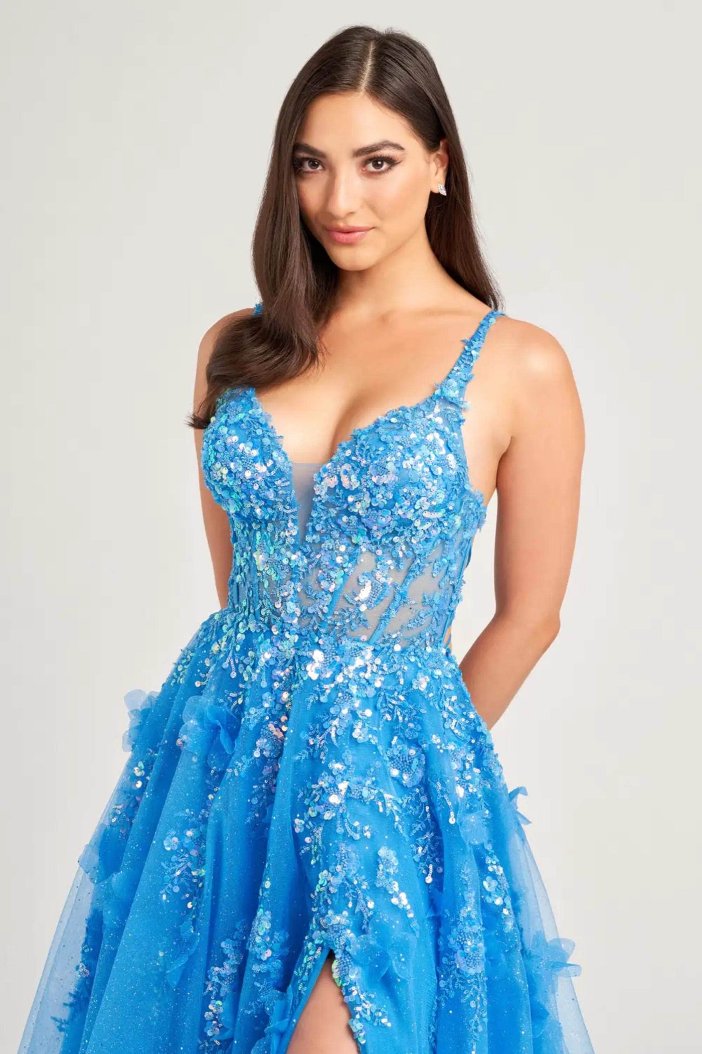 Ellie Wilde EW35047 - A-Line Sequin Evening Dress