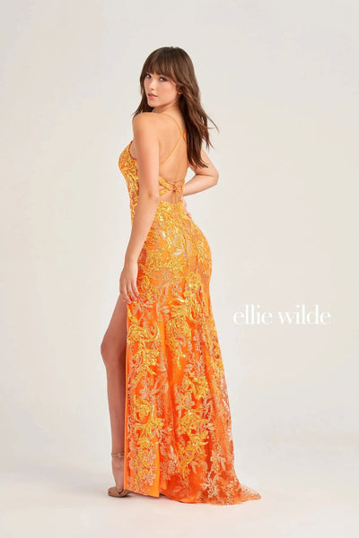 Ellie Wilde EW35060 - Sleeveless Sequin Evening Dress