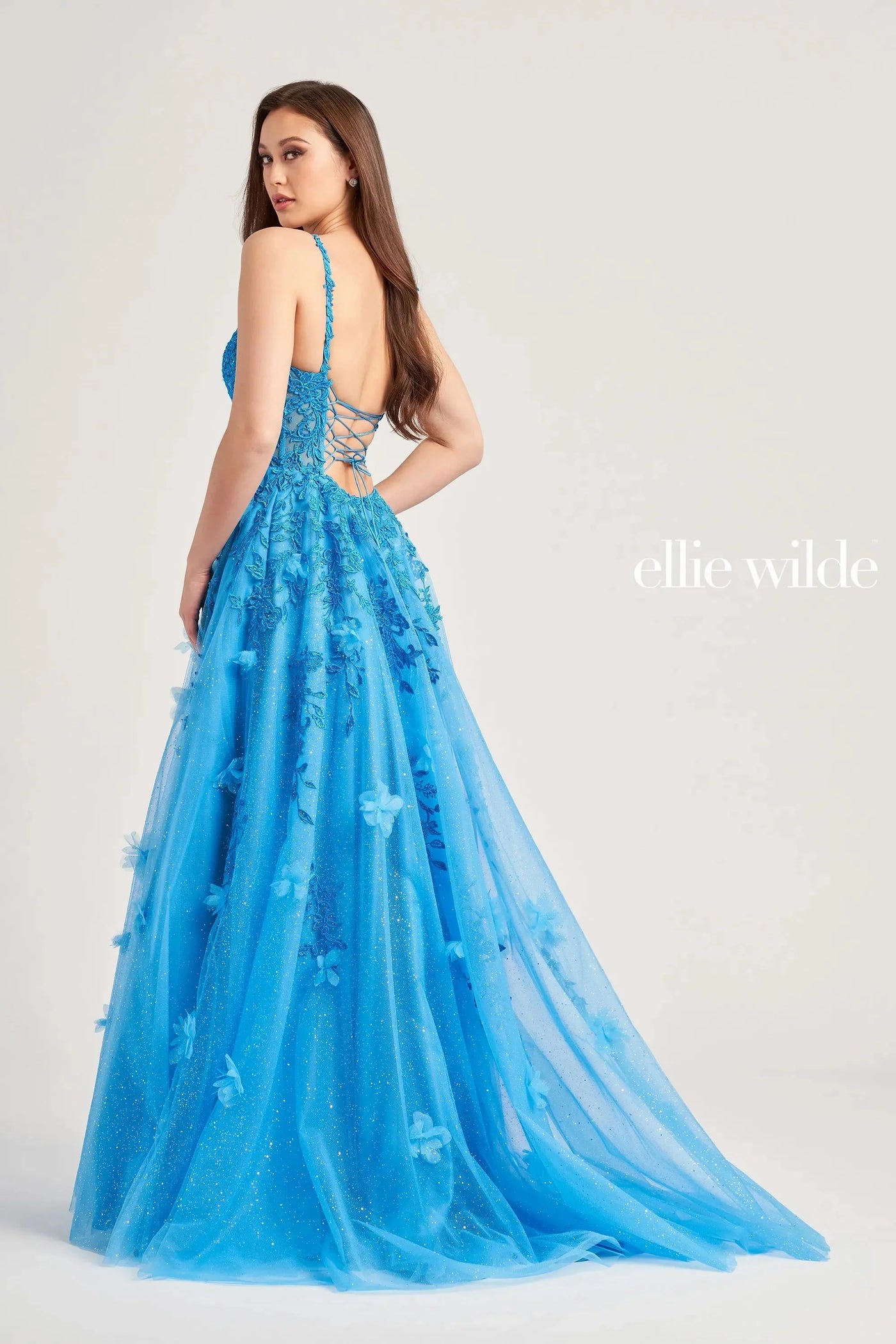 Ellie Wilde EW35081 - Corset Embroidered Gown