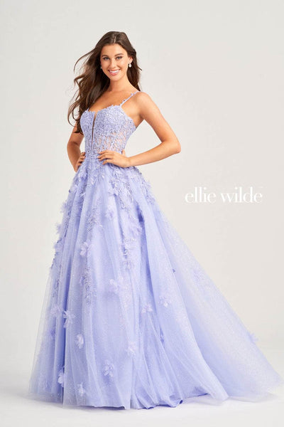 Ellie Wilde EW35081 - Corset Embroidered Gown