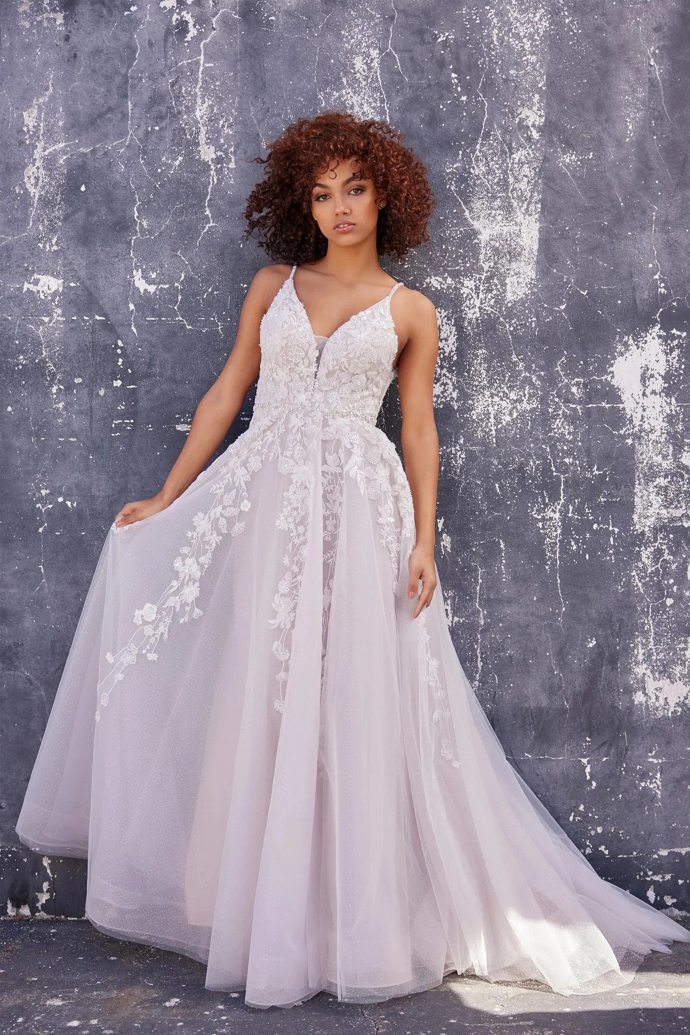 Ellie Wilde EW35113 - Open Back Lace Applique Gown