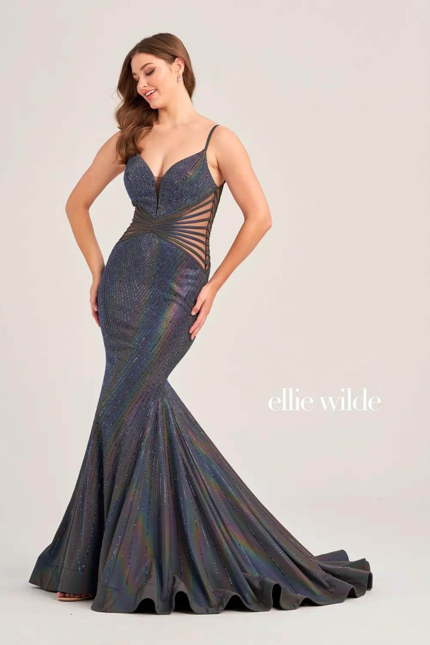 Ellie Wilde EW35704 - Embellished V-Neck Gown