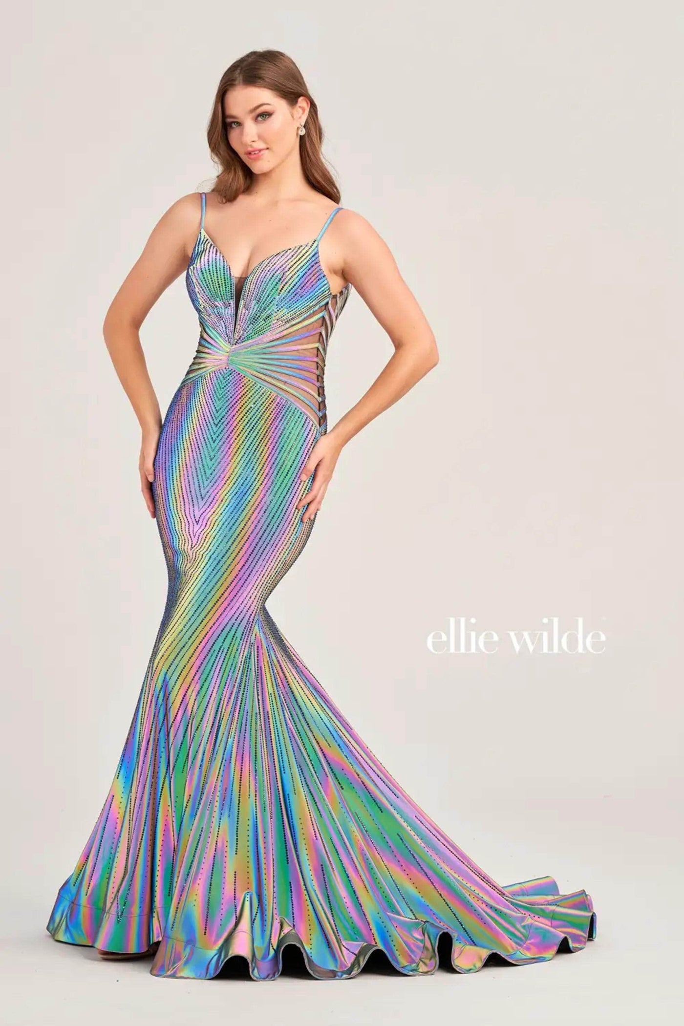 Ellie Wilde EW35704 - Embellished V-Neck Gown