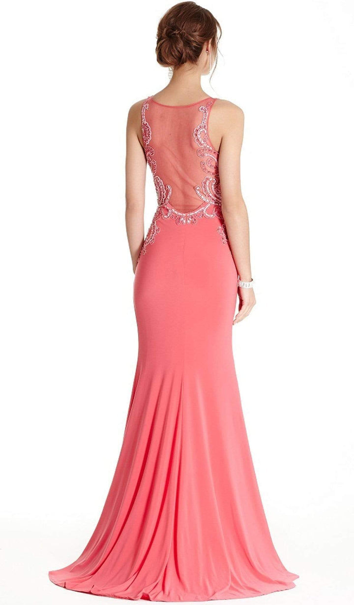 Aspeed Design - Sleeveless Sheath Evening Dress L1779 In Pink