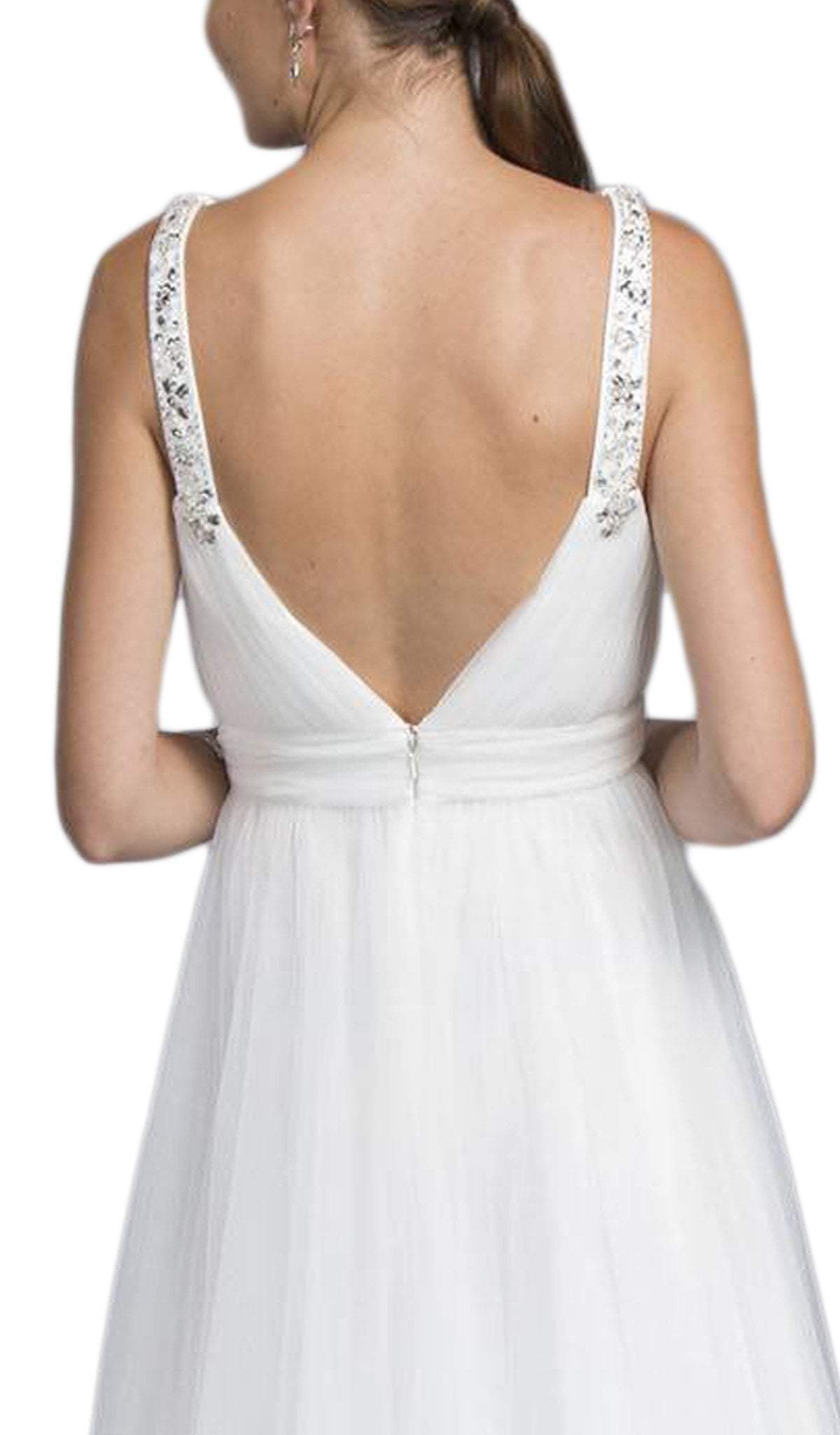 Embellished Ruched A-line Prom Dress Dress