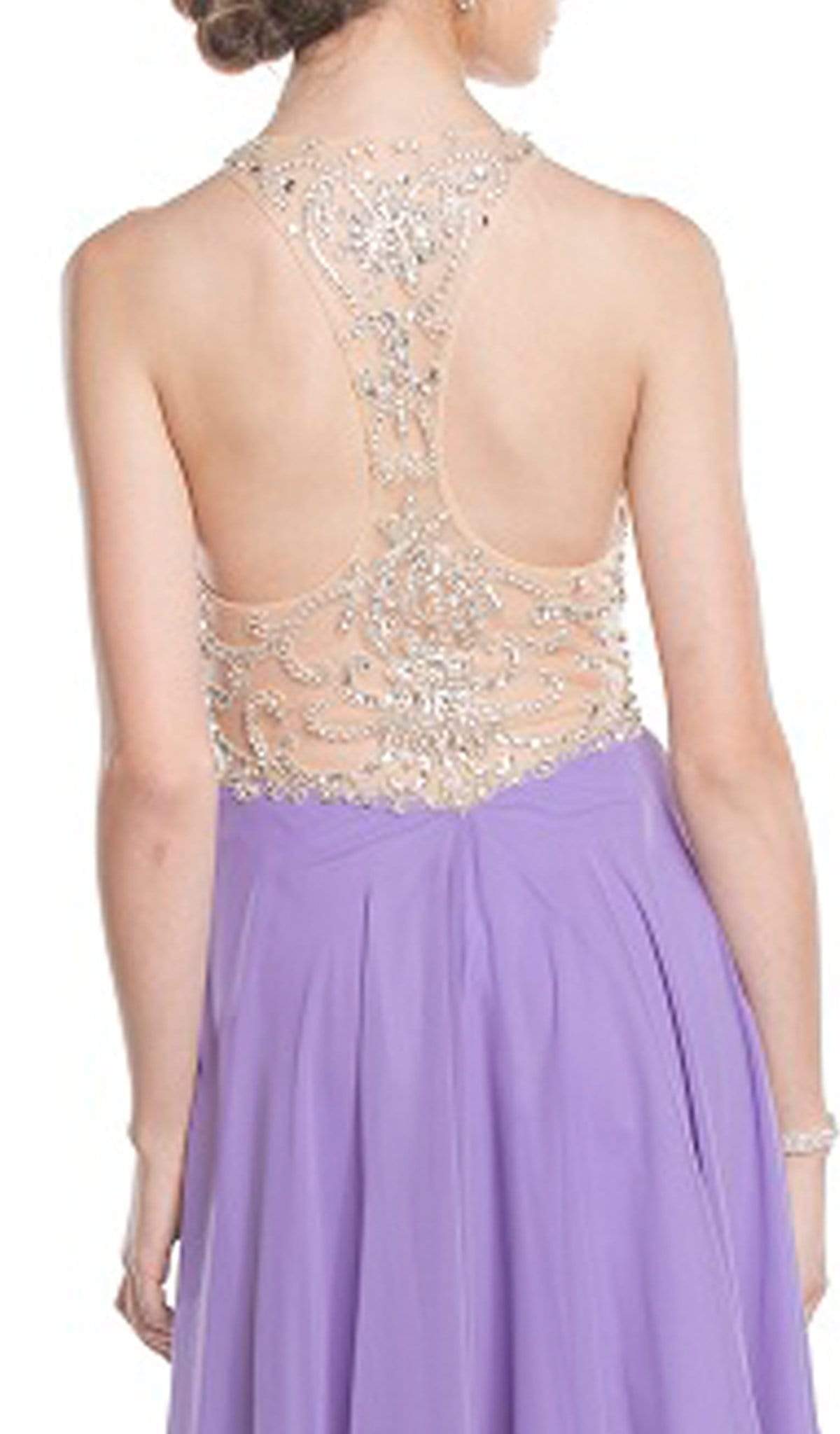 Embellished Sheet Halter A-line Prom Dress Prom Dresses