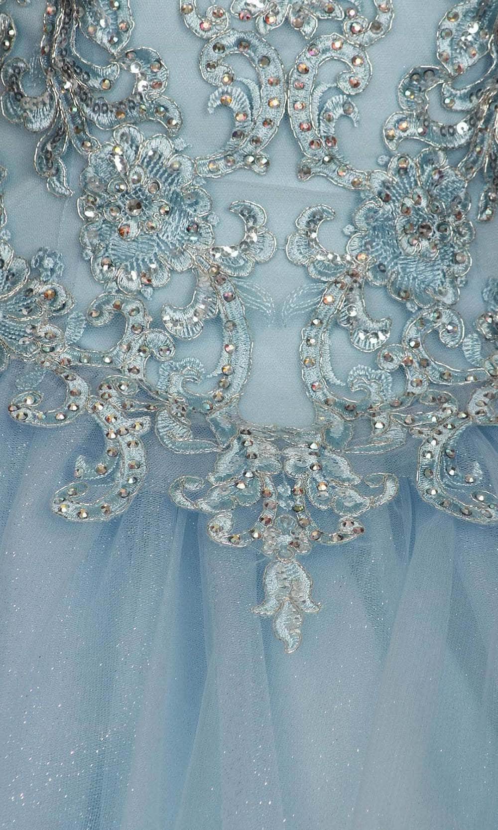 Eureka Fashion 9300 - Lace Appliqued Sweetheart Neck Ballgown Ball Gown