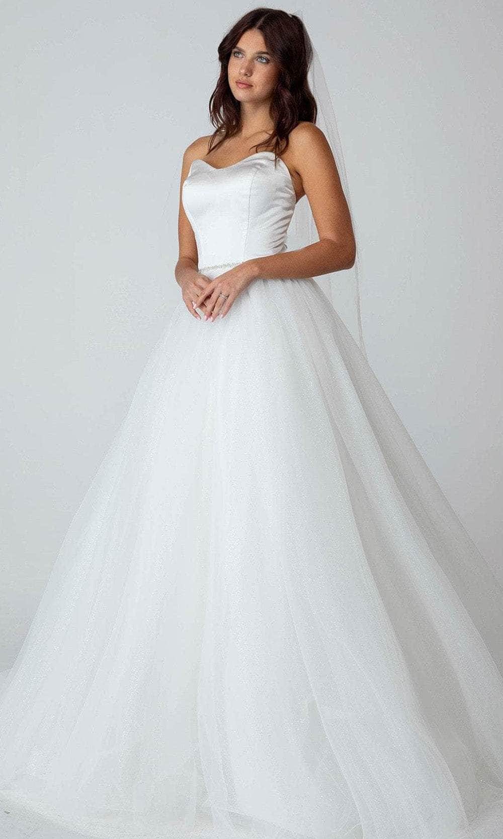 Eureka Fashion 9515 - Strapless Sweetheart Wedding Gown Wedding Dresses XS / Off White