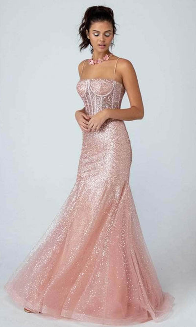 Eureka Fashion 9911 - Glittered Sweetheart Neck Evening Gown Evening Dress