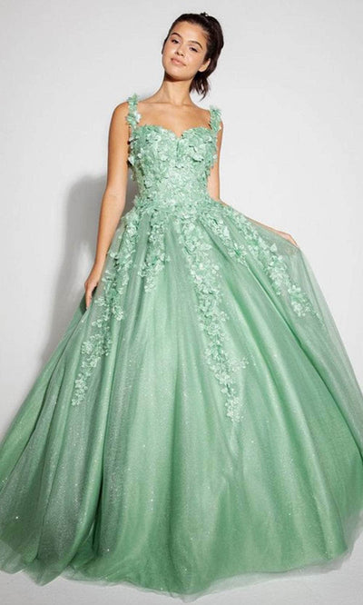 Eureka Fashion EK1004 - Sweetheart Neck 3D Embellished Ballgown Ball Gowns