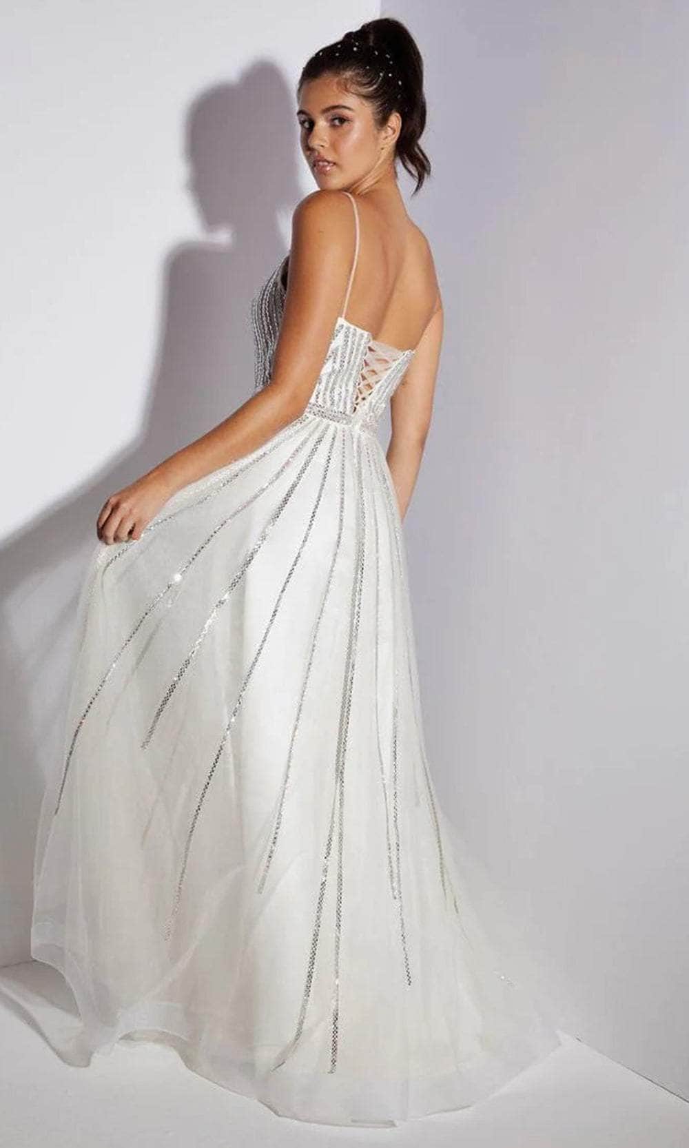 Eureka Fashion EK109 - V-Neck Sleeveless Dress Prom Dresses