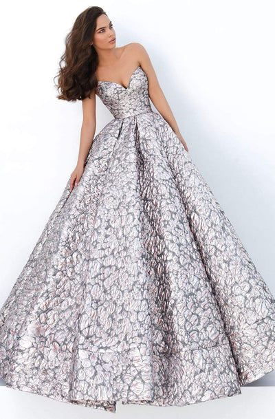 Tarik Ediz - 93878 Strapless Plunging V-Neck Ballgown Ball Gowns