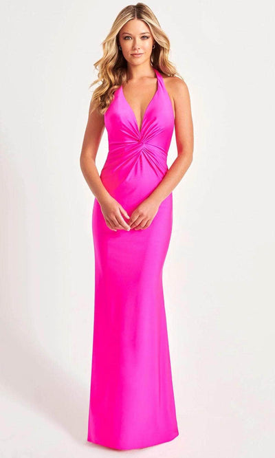 Faviana 11014 - Backless Gown 00 / Hot Pink