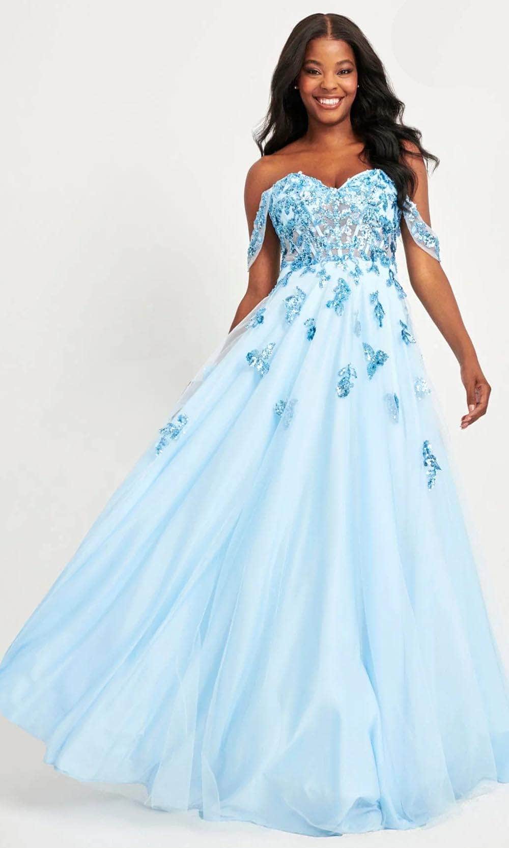 Faviana 11059 - Corset Gown 00 / Ice Blue