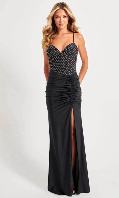 Faviana 11073 - Shirred Gown 00 / Black