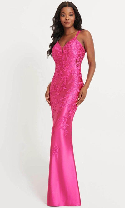 Faviana 11082 - Cutout Back Gown 00 / Raspberry