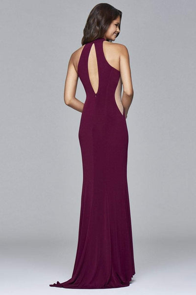 Faviana - 7943 Long jersey with side cutouts Prom Dresses