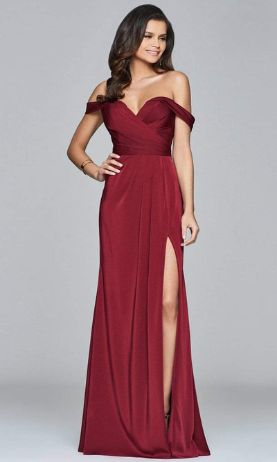 Faviana - Off-Shoulder Drape Gown 8083 Prom Dresses