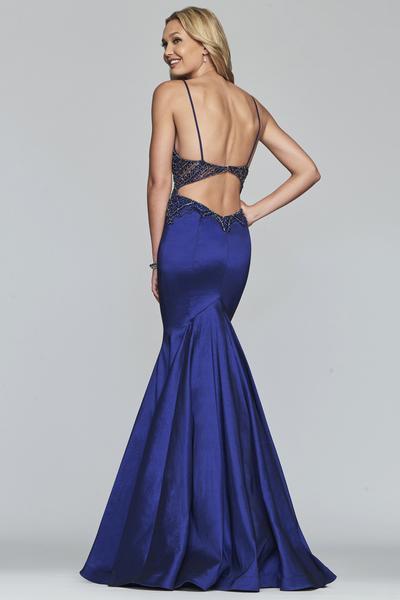 Faviana - S10243 Beaded Plunging V-Neck Mermaid Gown Special Occasion Dress