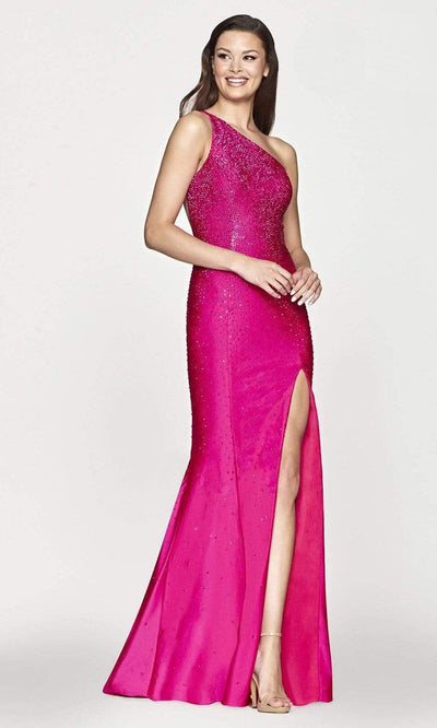 Faviana - S10632 Beaded One Shoulder Gown Prom Dresses