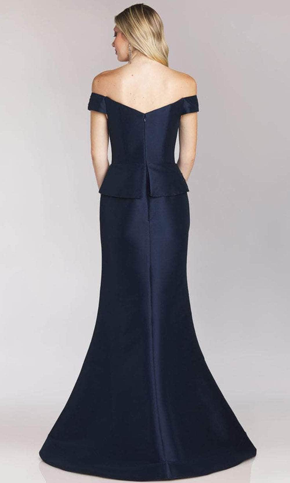 Feriani Couture 18214 - Off-Shoulder Metallic Trumpet Dress Evening Dresses