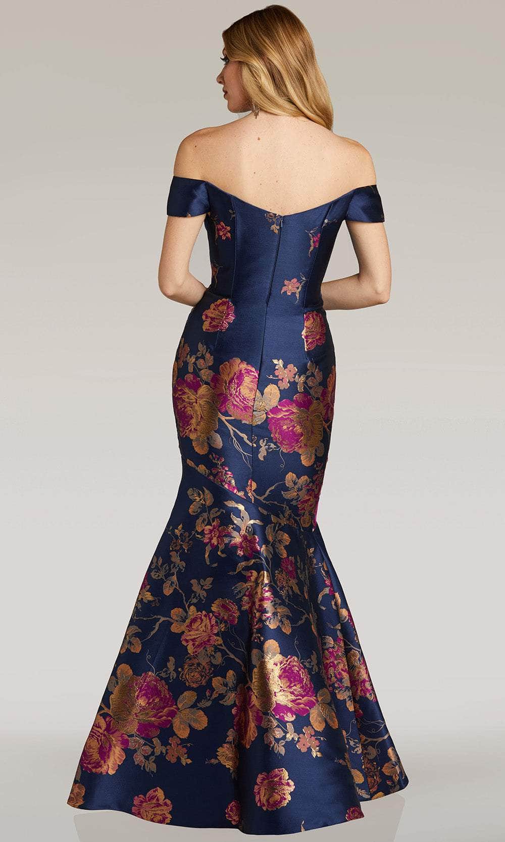Feriani Couture 18338 - Floral Mermaid Evening Gown Evening Dresses 
