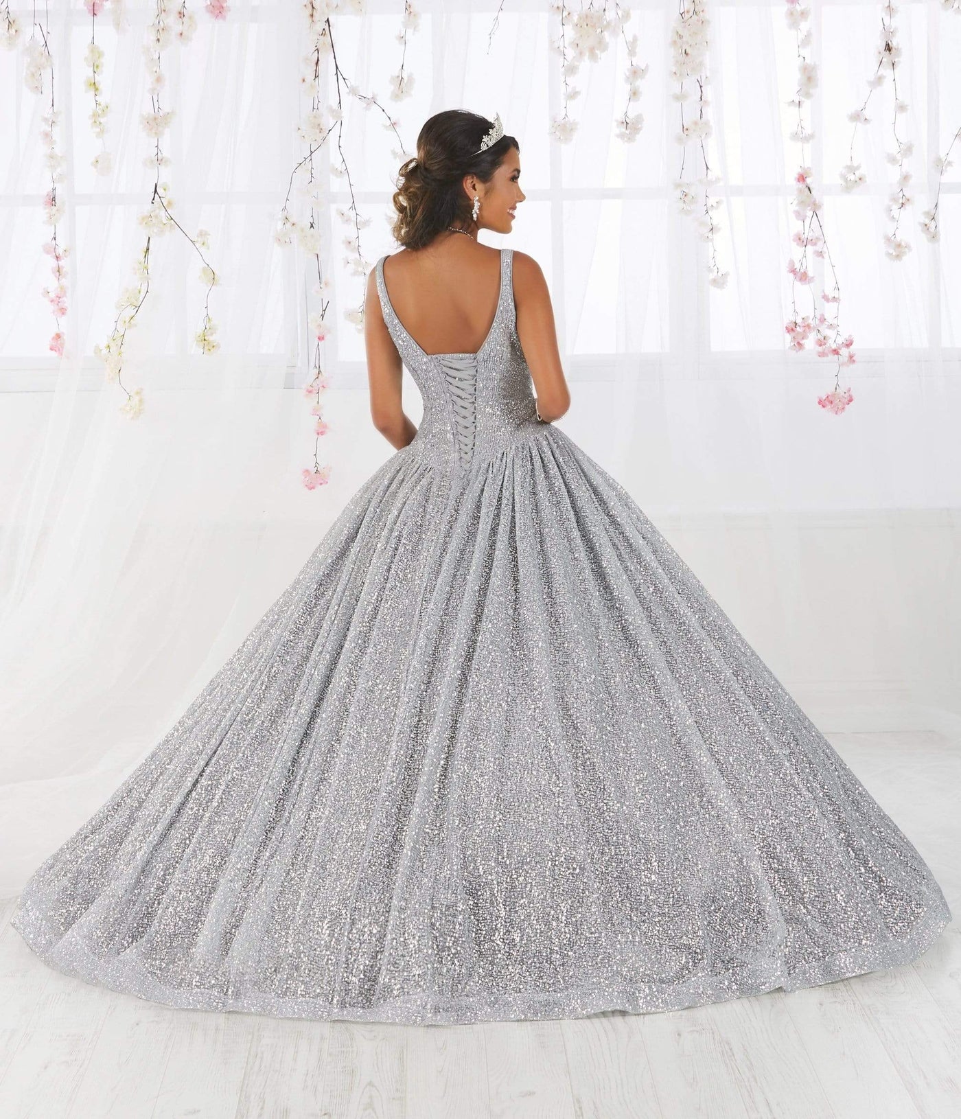 Fiesta Gowns - 56373 Shimmering Sleeveless Sweetheart Neck Ballgown Special Occasion Dress