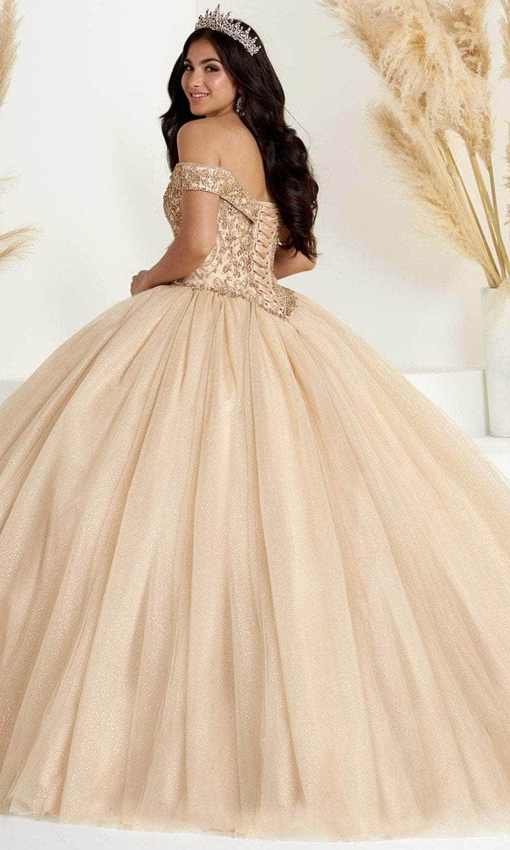 Fiesta Gowns 56446 - Shimmering Off-shoulder Ballgown Special Occasion Dress