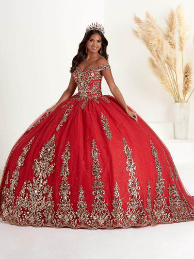 Fiesta Gowns 56455 - Embroidered Off-shoulder Sweetheart Ballgown Special Occasion Dress