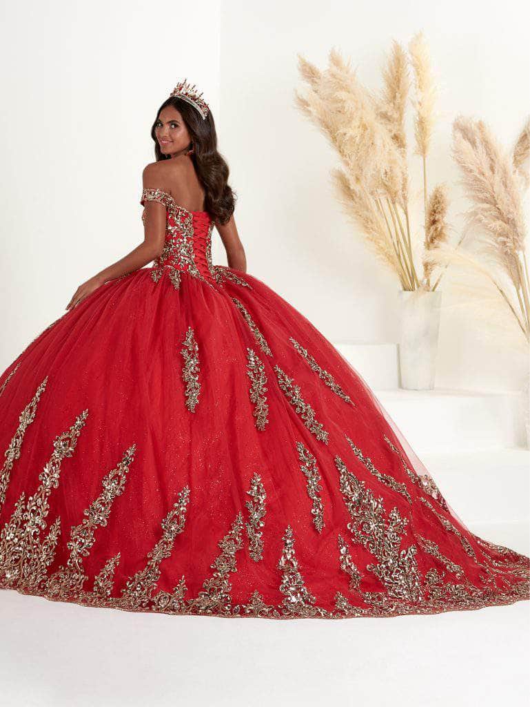 Fiesta Gowns 56455 - Embroidered Off-shoulder Sweetheart Ballgown Special Occasion Dress