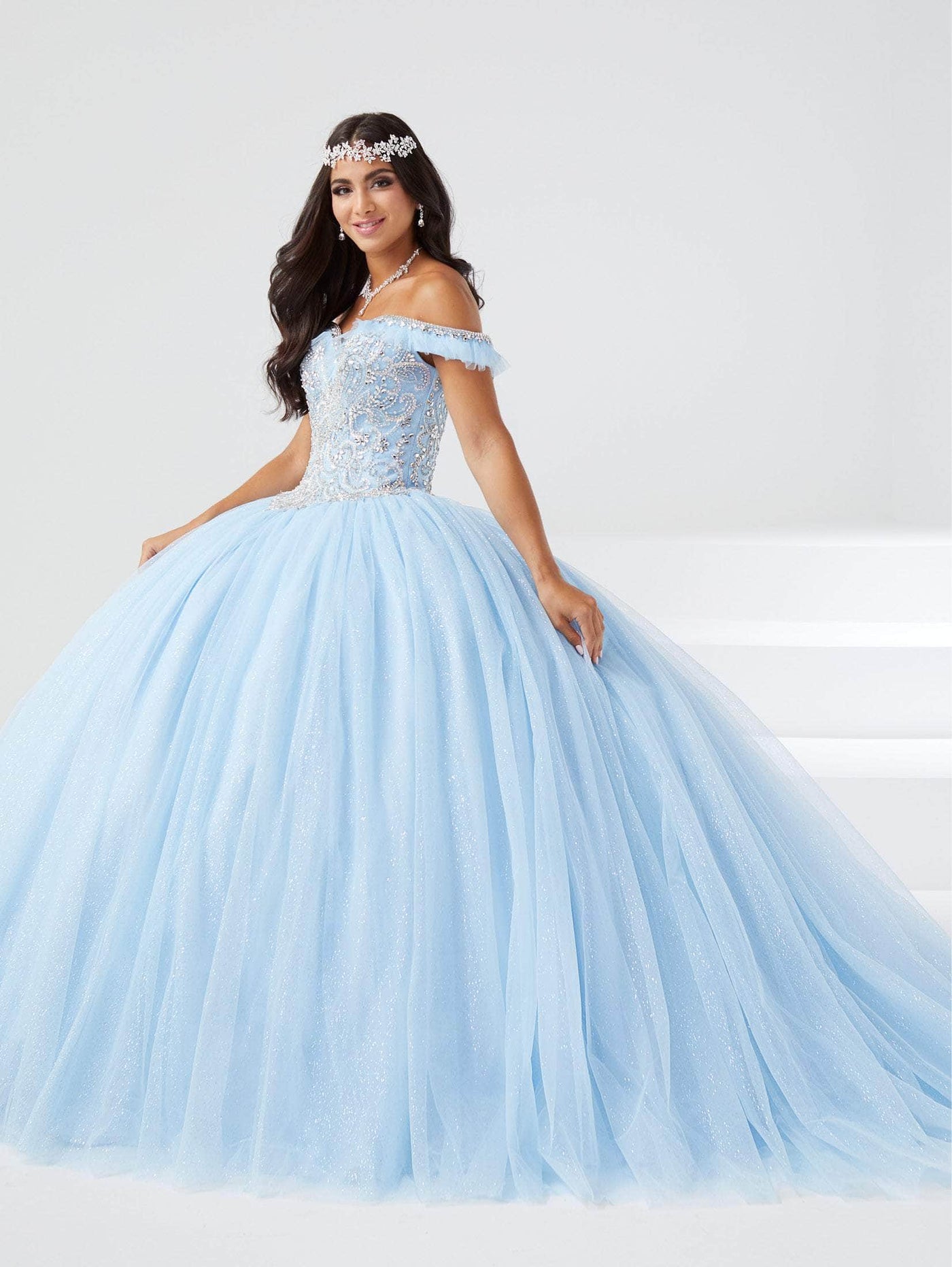 Fiesta Gowns 56460 - Tulle Sweet Glittered Ballgown Special Occasion Dress