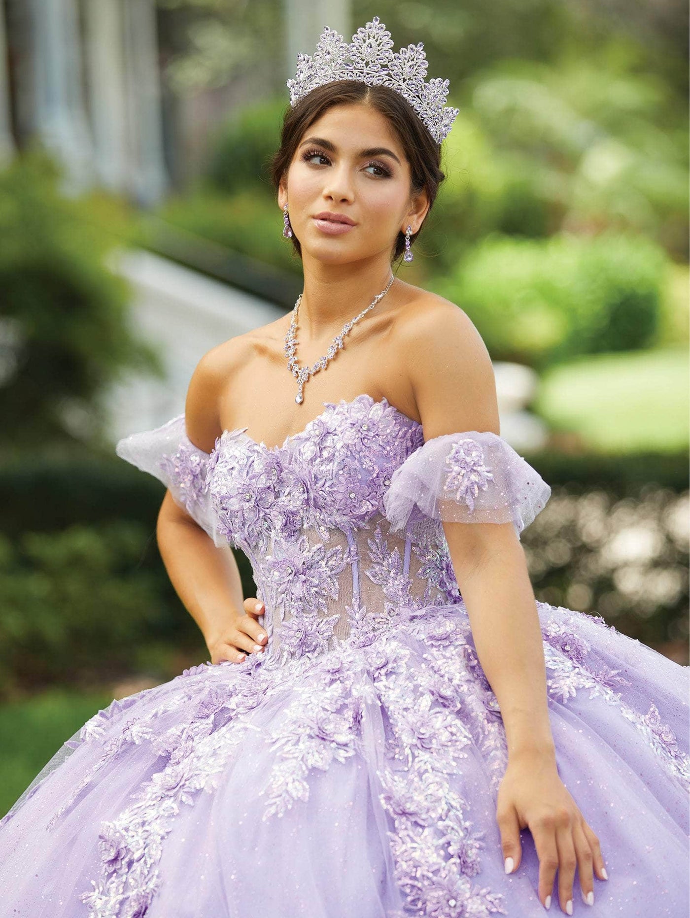 Fiesta Gowns 56465 - Strapless Corseted Quinceanera Gown Special Occasion Dress