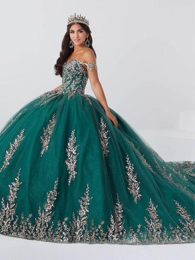 Fiesta Gowns 56466 - Embellished Glittery Tulle Voluminous Dress Special Occasion Dress