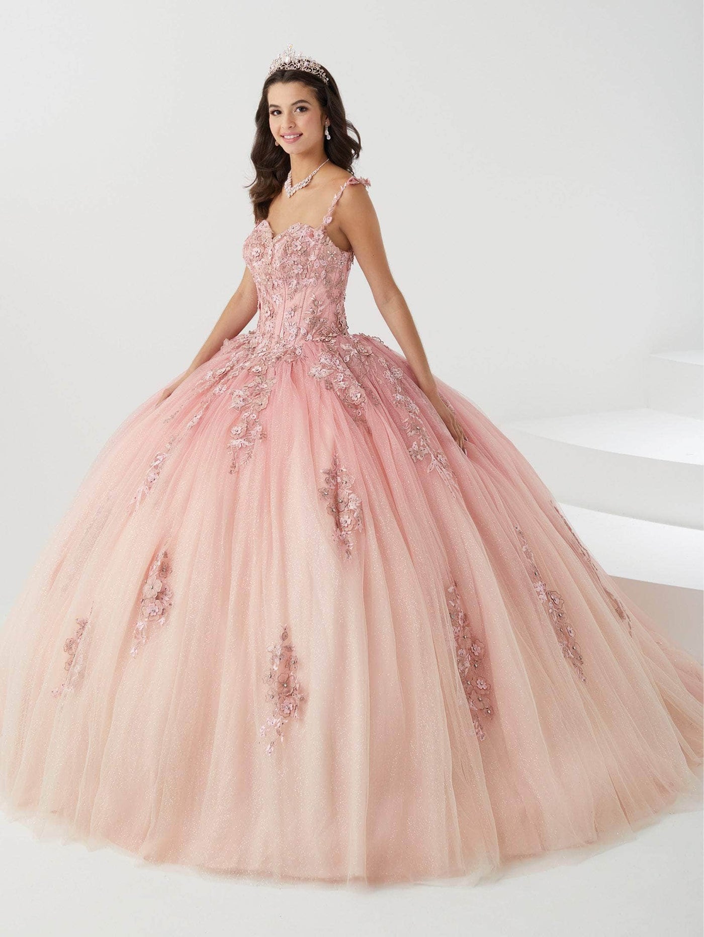 Fiesta Gowns 56470 - Corseted Floral Princess Ballgown Special Occasion Dress