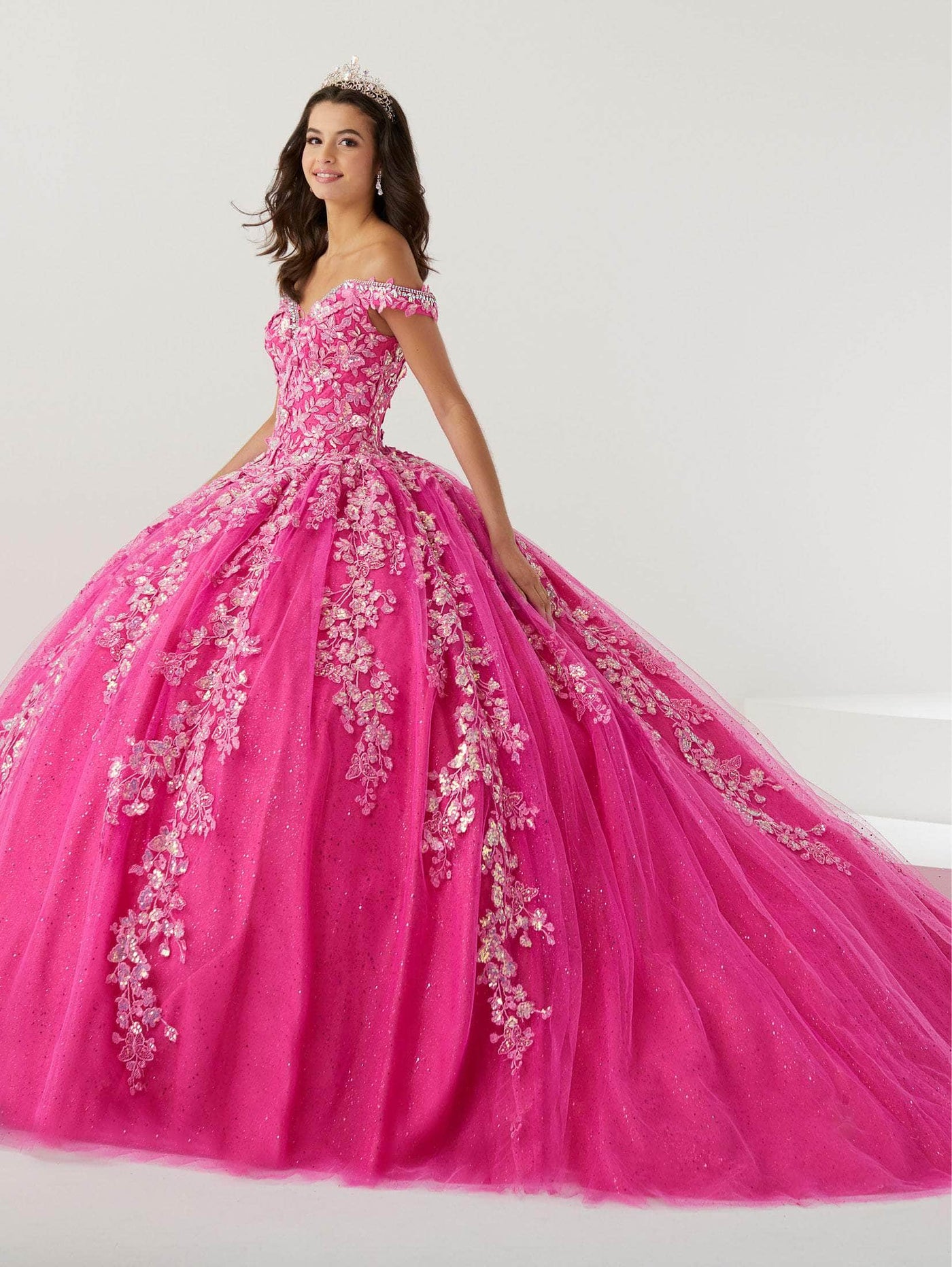 Fiesta Gowns 56471 - Intricately Embellished Voluminous Dress Special Occasion Dress