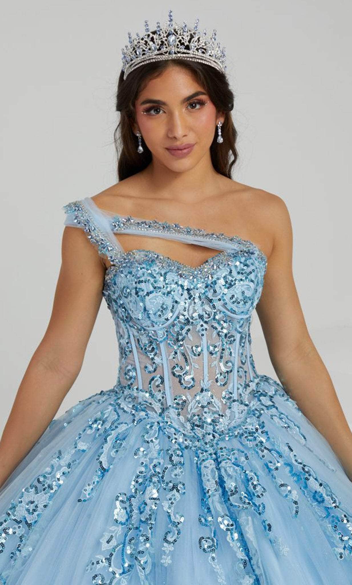 Fiesta Gowns 56476 - Sequined Quinceanera Ballgown Ball Gowns