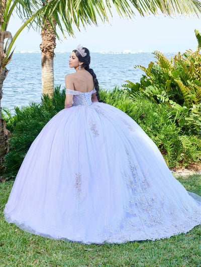 Fiesta Gowns 56493 - Sequin Embellished Off-Shoulder Ballgown Special Occasion Dress