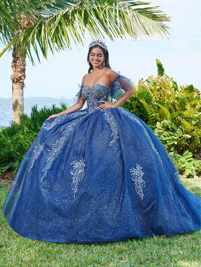 Fiesta Gowns 56495 - Beaded Sequin Lace Strapless Ballgown Special Occasion Dress