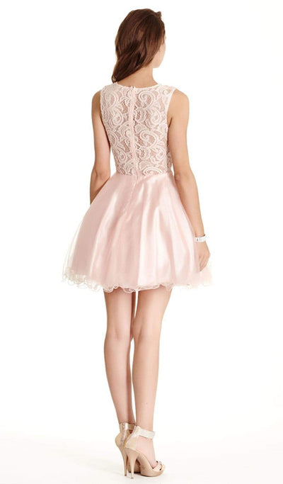 Floral Lace A-line Homecoming Dress Dress XXS / Blush