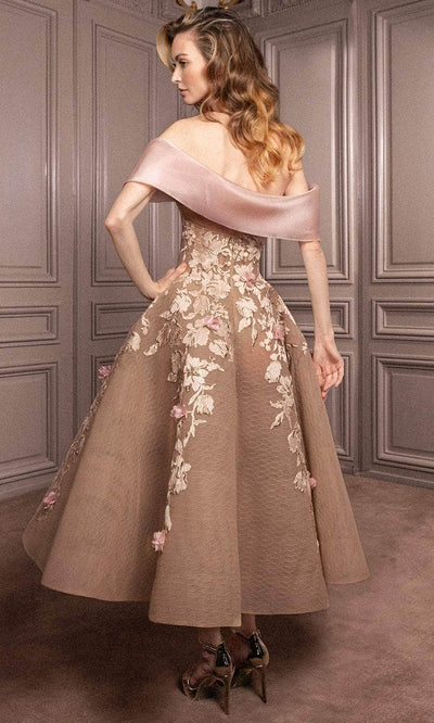 Gatti Nolli Couture GA-7079 - Floral Applique Cocktail Dress Cocktail Dresses