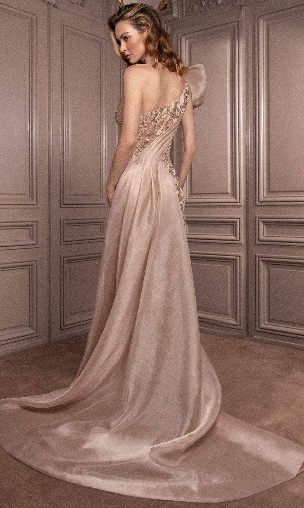 Gatti Nolli Couture GA-7080 - Oversized Floral Evening Dress Evening Dresses