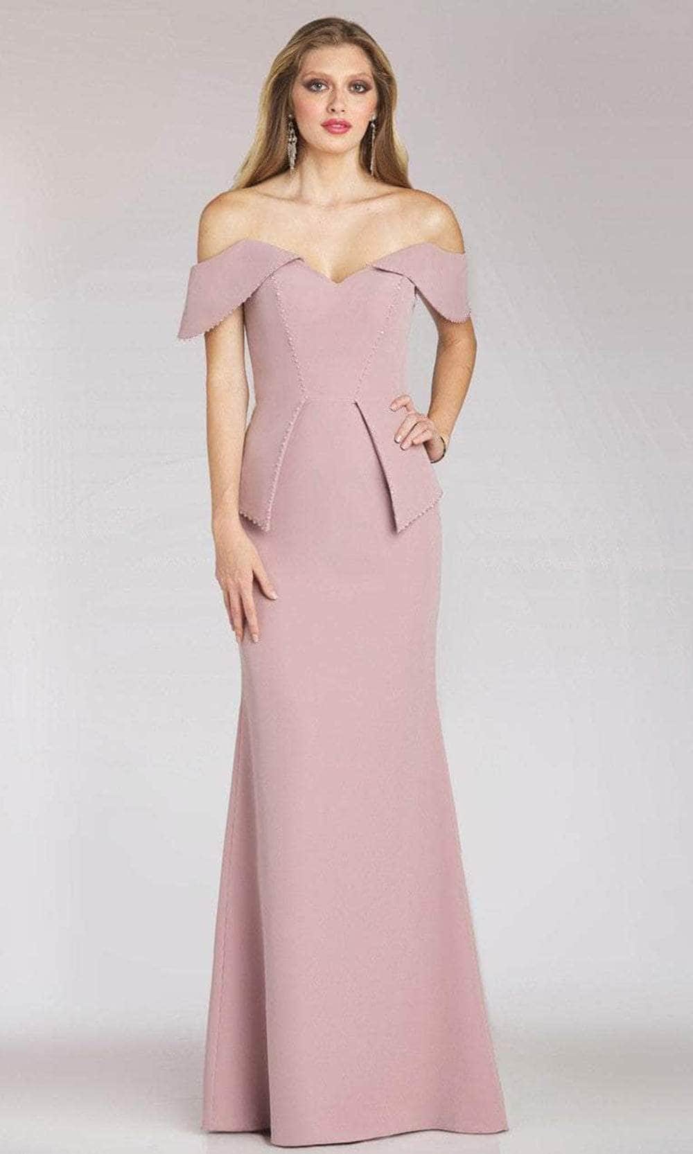 Gia Franco 12206 - Peplum Mermaid Evening Dress Special Occasion Dress 6 / Mauve