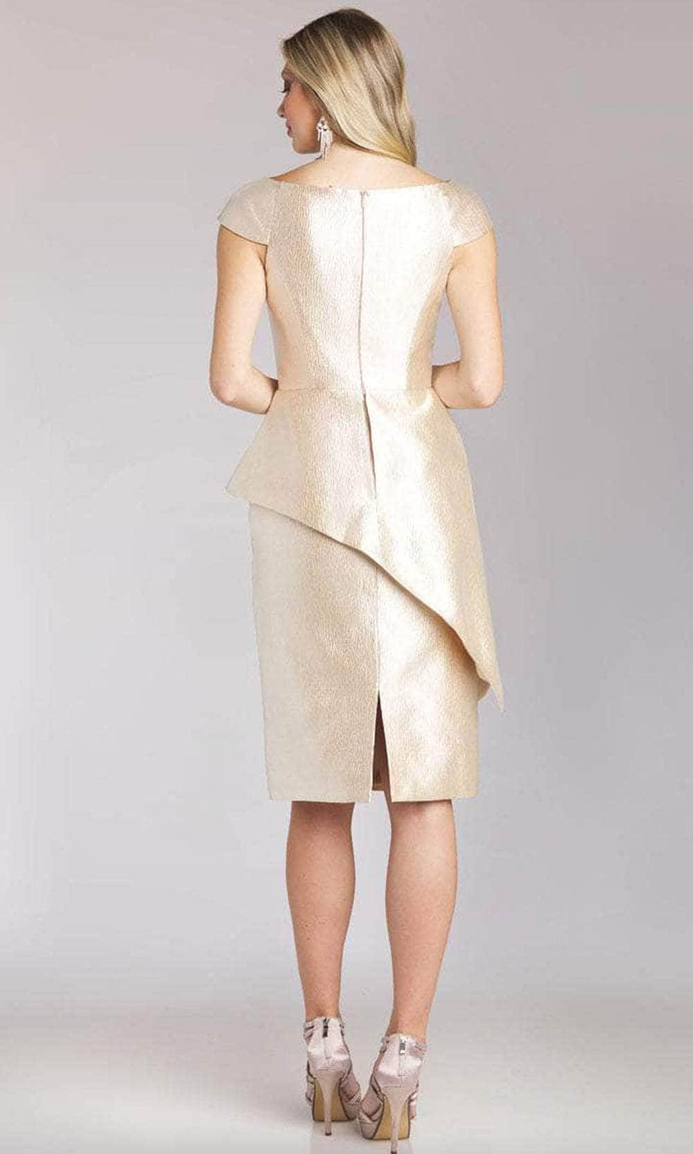 Gia Franco 12212 - Metallic Cap Sleeve Formal Dress Holiday Dresses