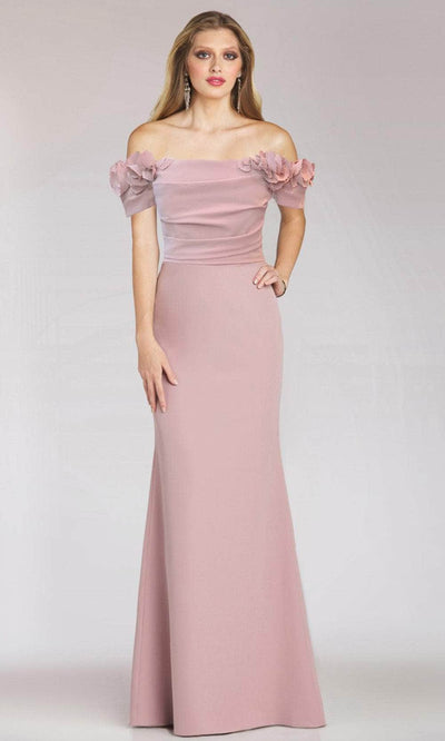 Gia Franco 12220 - Applique Off Shoulder Evening Dress Evening Dresses 2 / Mauve