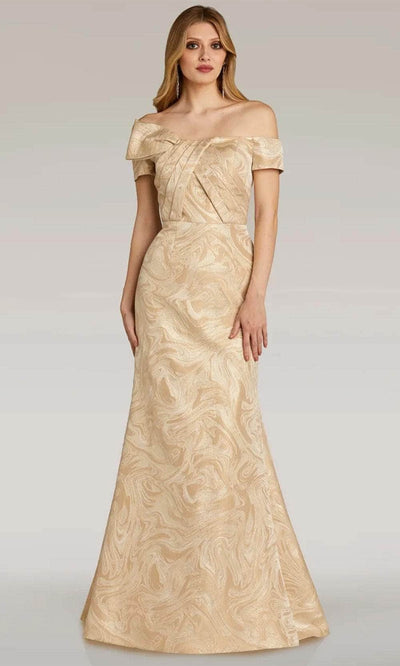 Gia Franco 12300 - Bow Detailed Evening Dress Evening Dresses 2 / Champ