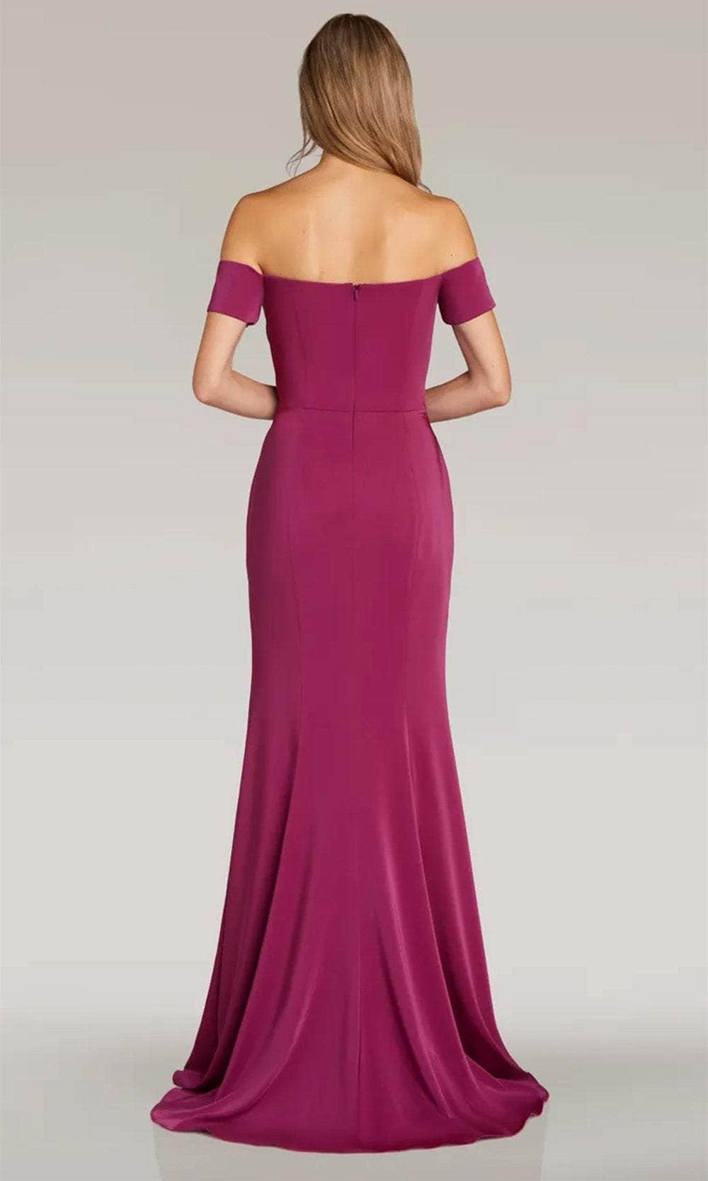 Gia Franco 12310 - Off Shoulder Evening Dress with Slit Evening Dresses 