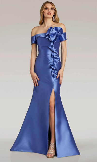 Gia Franco 12313 - Ruffled Mikado Evening Dress Evening Dresses 